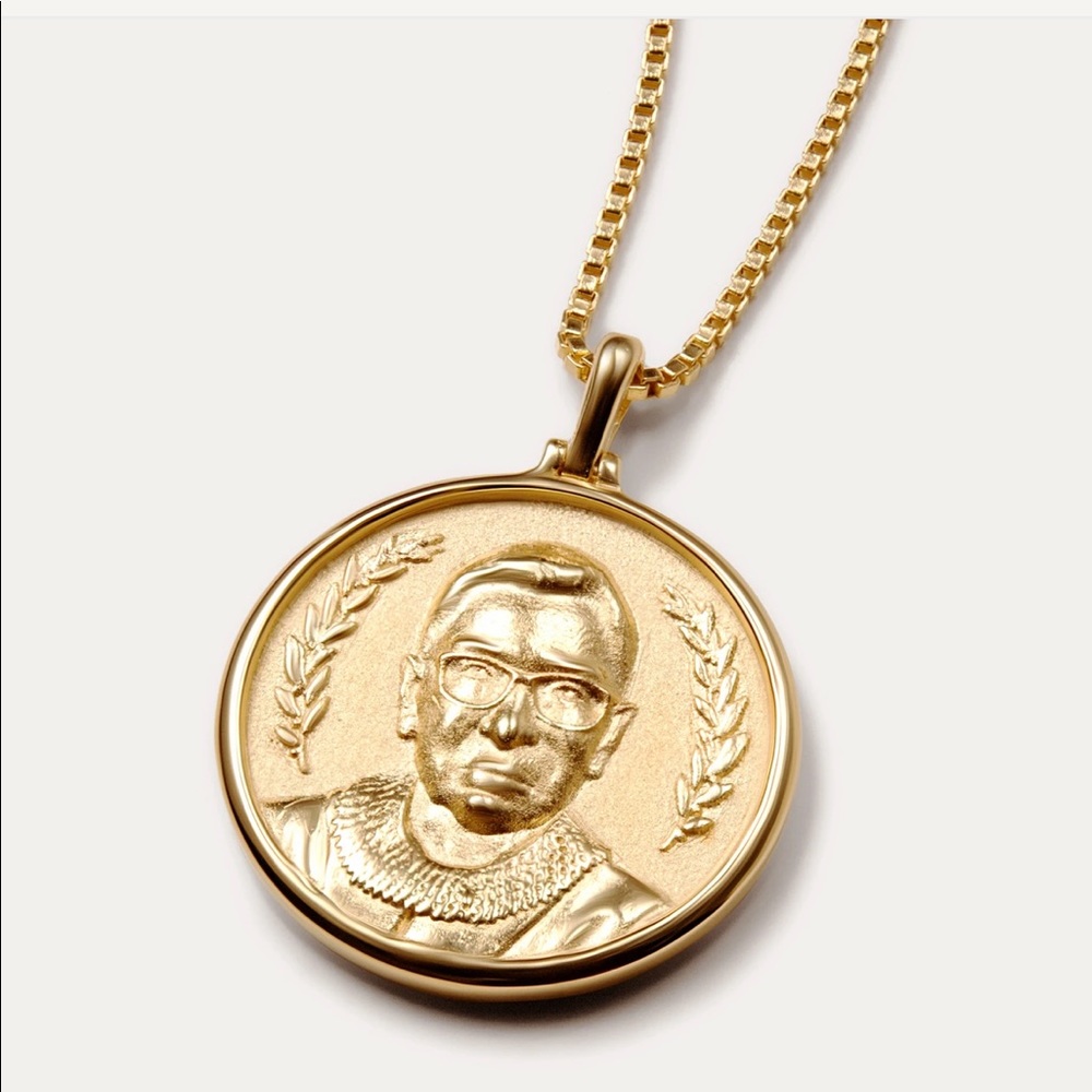Ruth bader Ginsburg necklace awe inspired